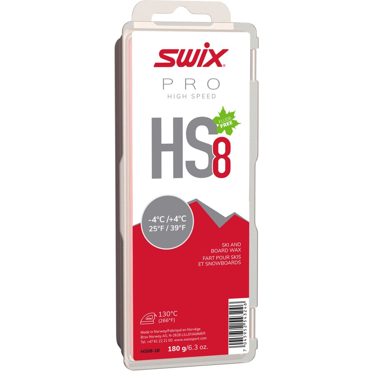 Swix HS08 High Speed Wax Red 180G